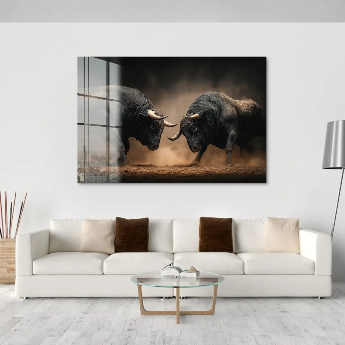 Bulls of Valor Acrylglas Bild