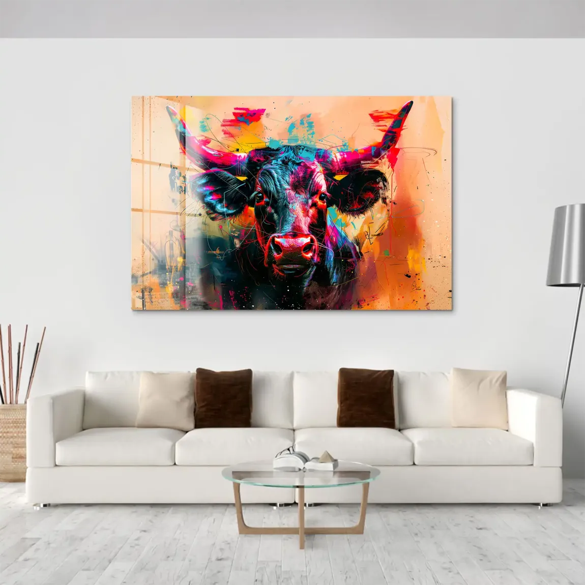 Majestic Bull Acrylglas Bild