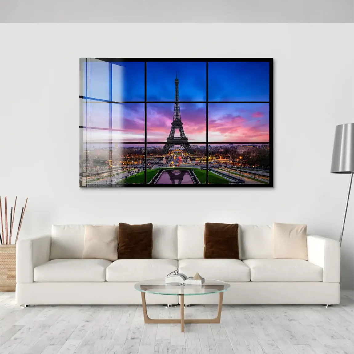 Evening Glow Paris Acrylglas Bild