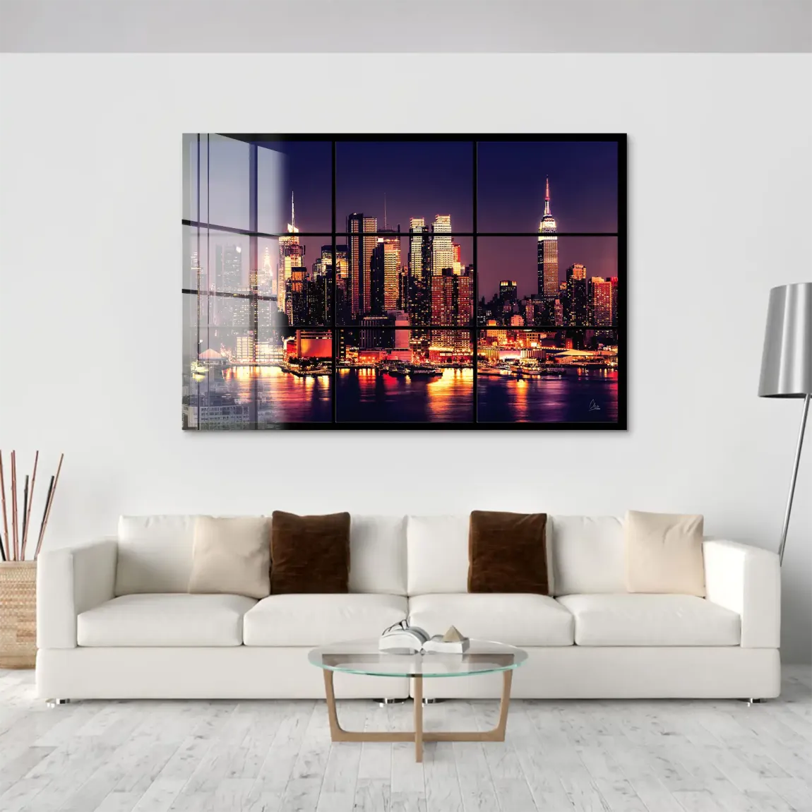 New York Skyline View Acrylglas Bild