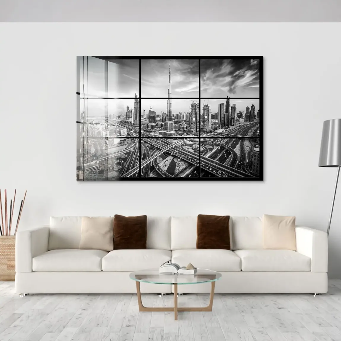 Skyline Noir Dubai Acrylglas Bild