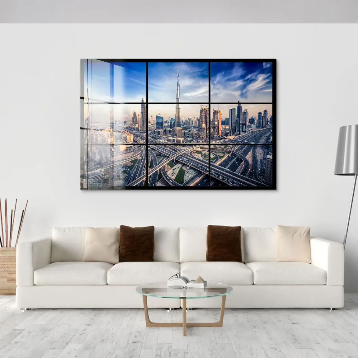 Skyline Dreams Dubai Acrylglas Bild