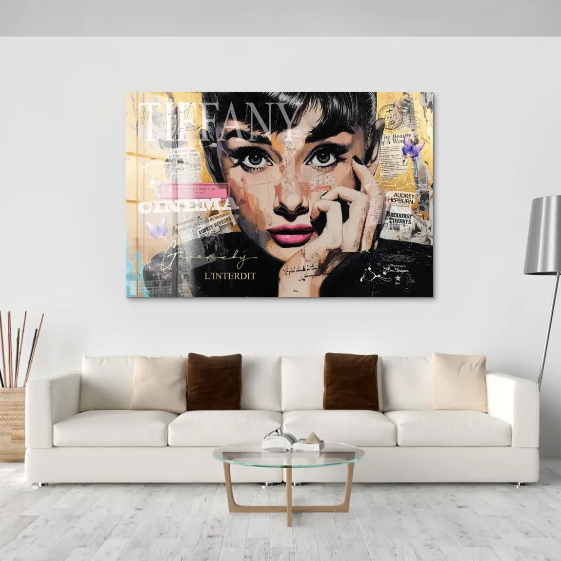 Audrey Pop Art Acrylglas Bild