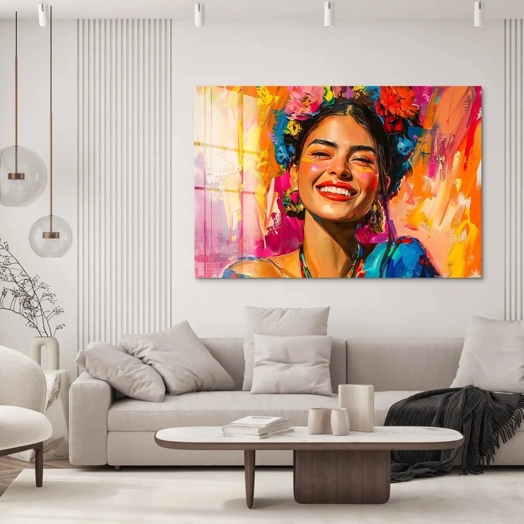 Happy Frida Acrylglas Bild INGALERIE