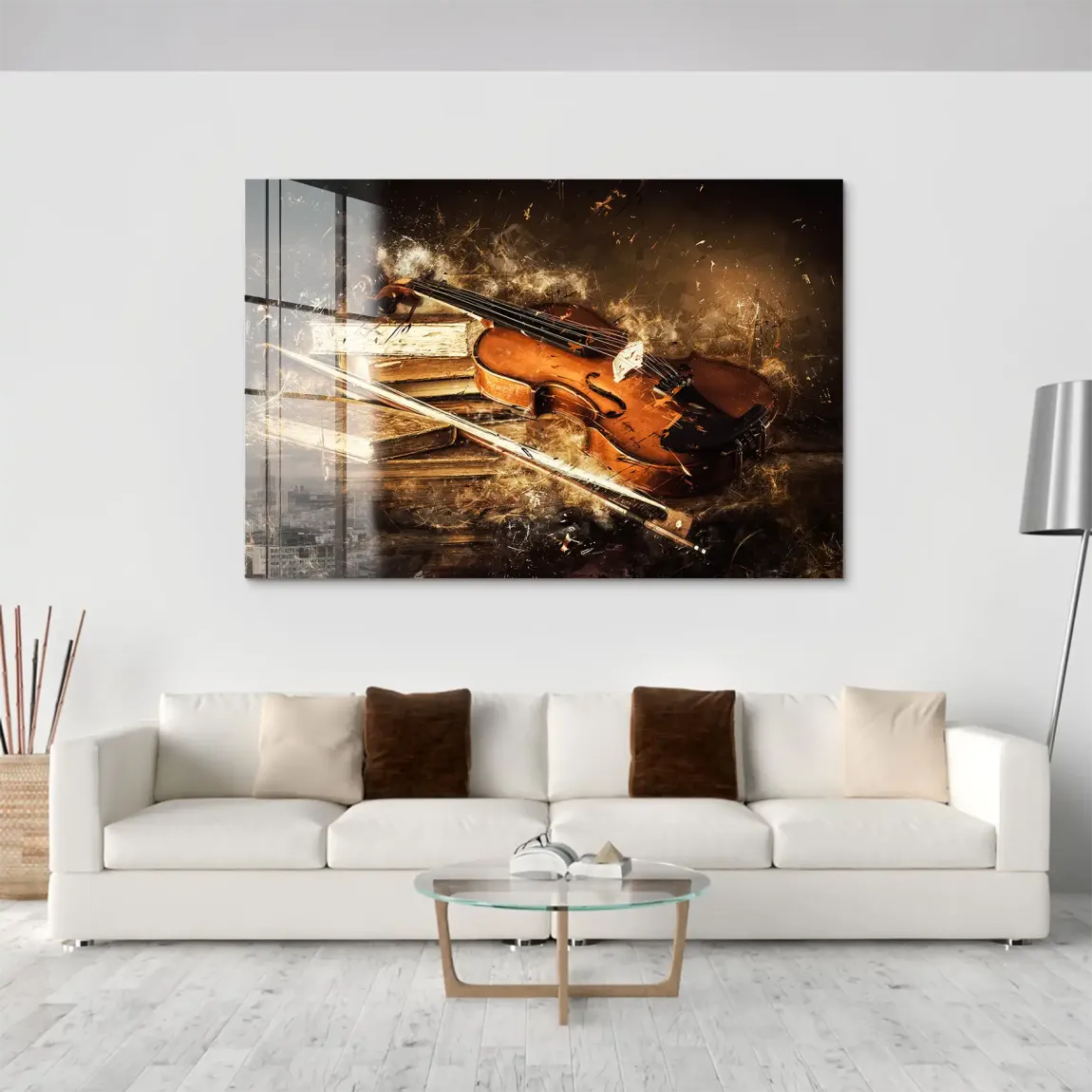 Silent Strings Violine Acrylglas Bild