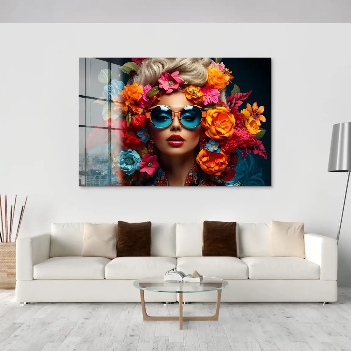 Floral Shades Acrylglas Bild