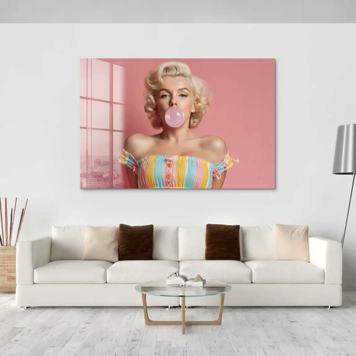 Marilyn Monroe Candy Pop Acrylglas Bild