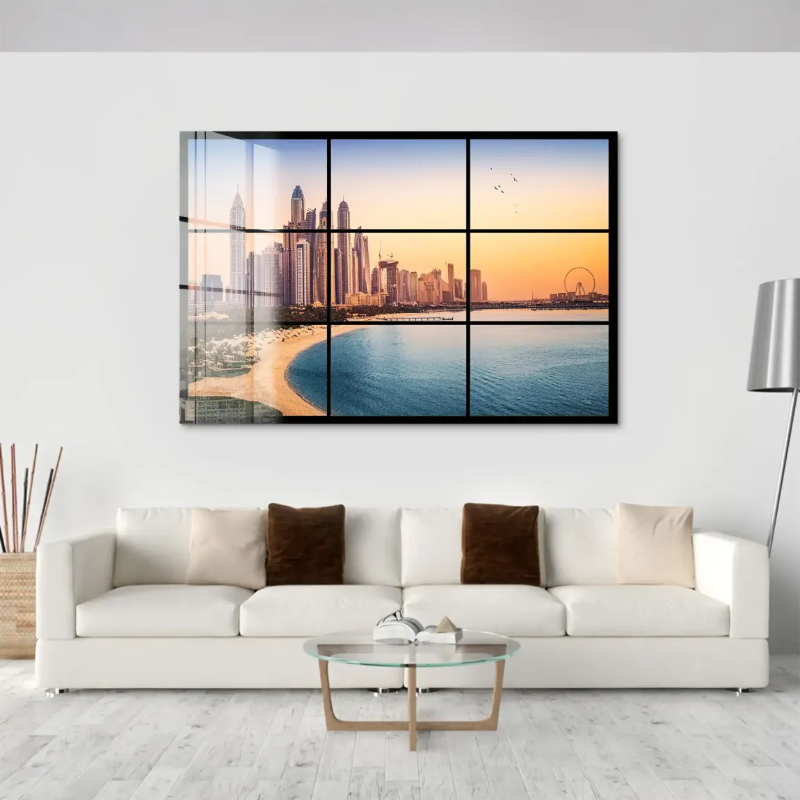 Golden Dunes Dubai Acrylglas Bild