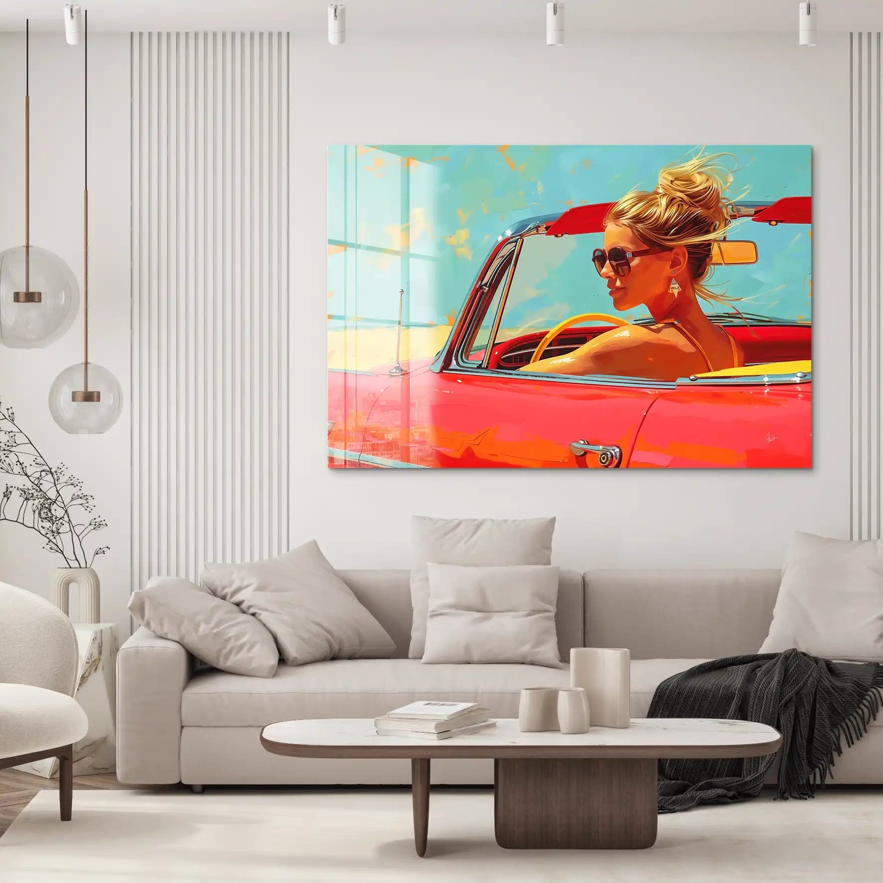 Roadtrip Pop Art Acrylglas Bild INGALERIE