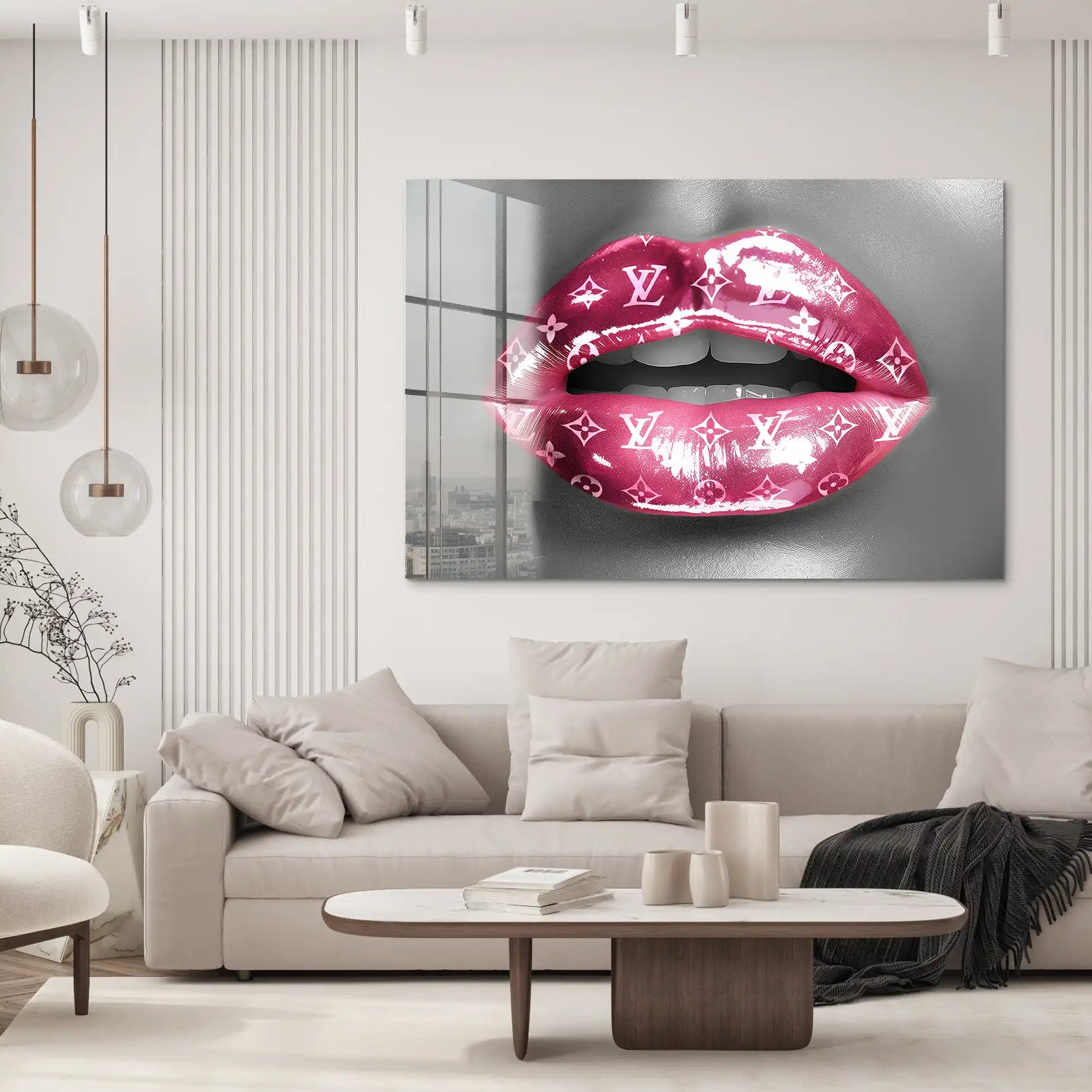 Pink Louis Lips Acrylglas Bild INGALERIE