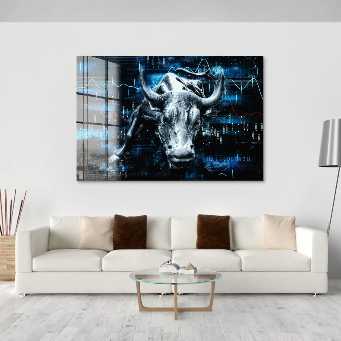 Börsenbulle Royal Acrylglasbild