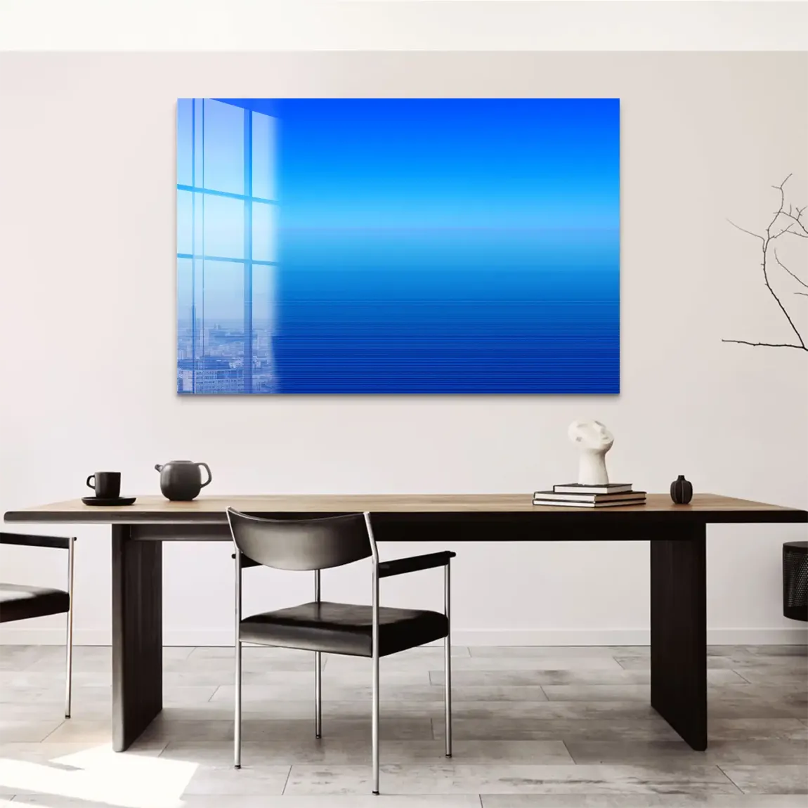 Blauer Horizont Acrylglasbild