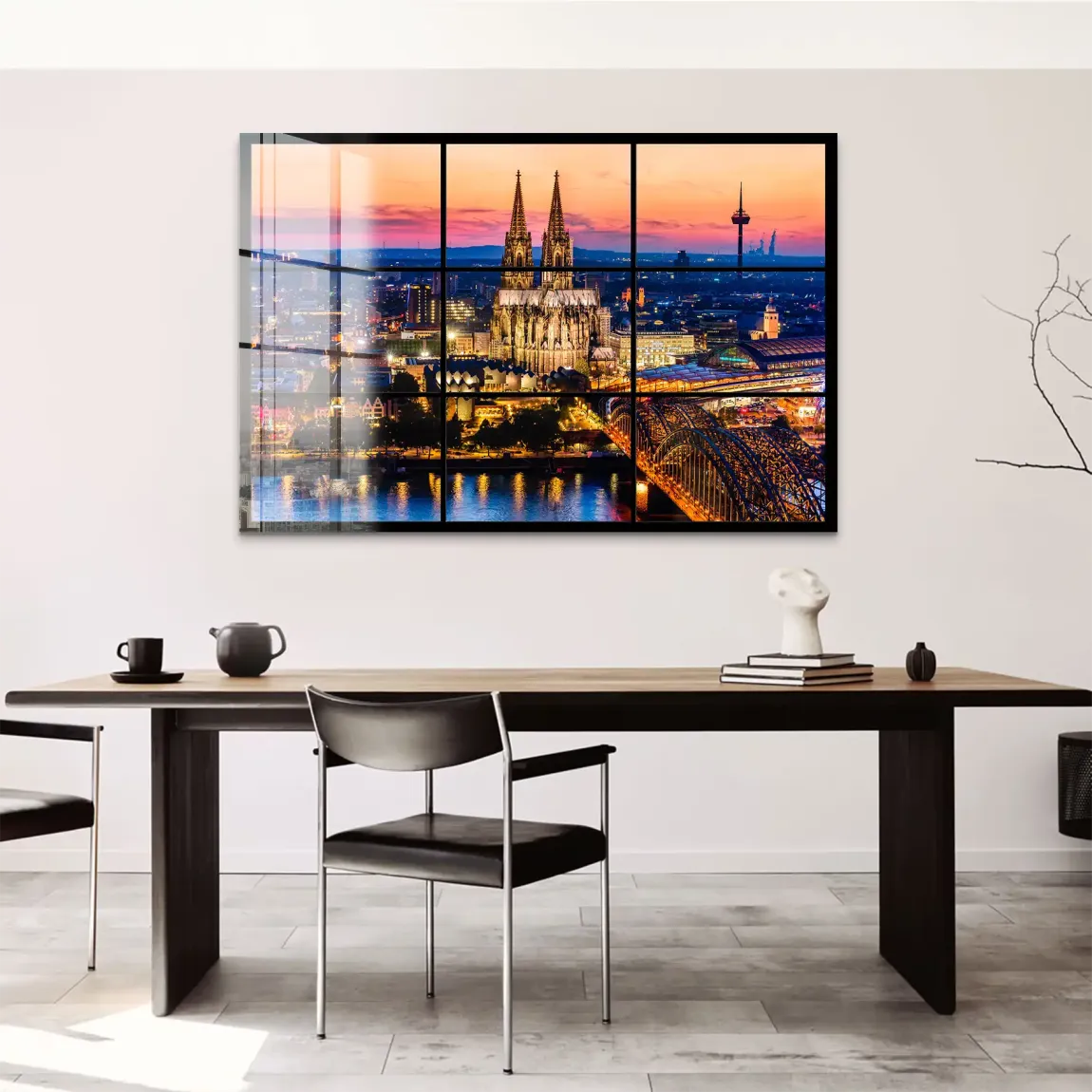 Köln Skyline View Acrylglas Bild