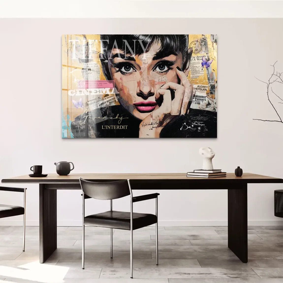 Audrey Pop Art Acrylglas Bild