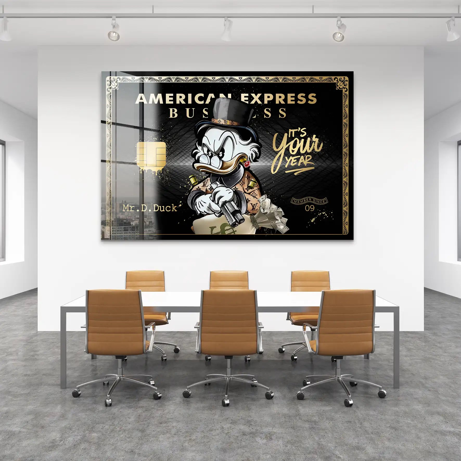 Dagobert Amex Business Edition Acrylglas Bild INGALERIE