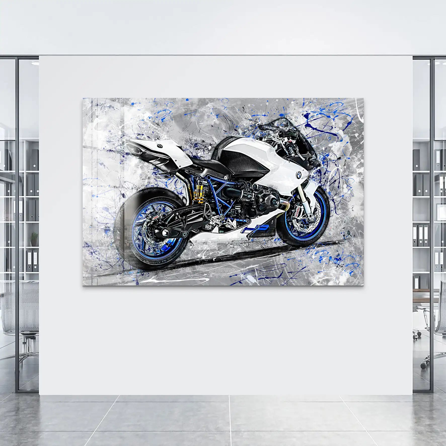 BMW HP2 Sport Abstrakt Acrylglas Bild INGALERIE