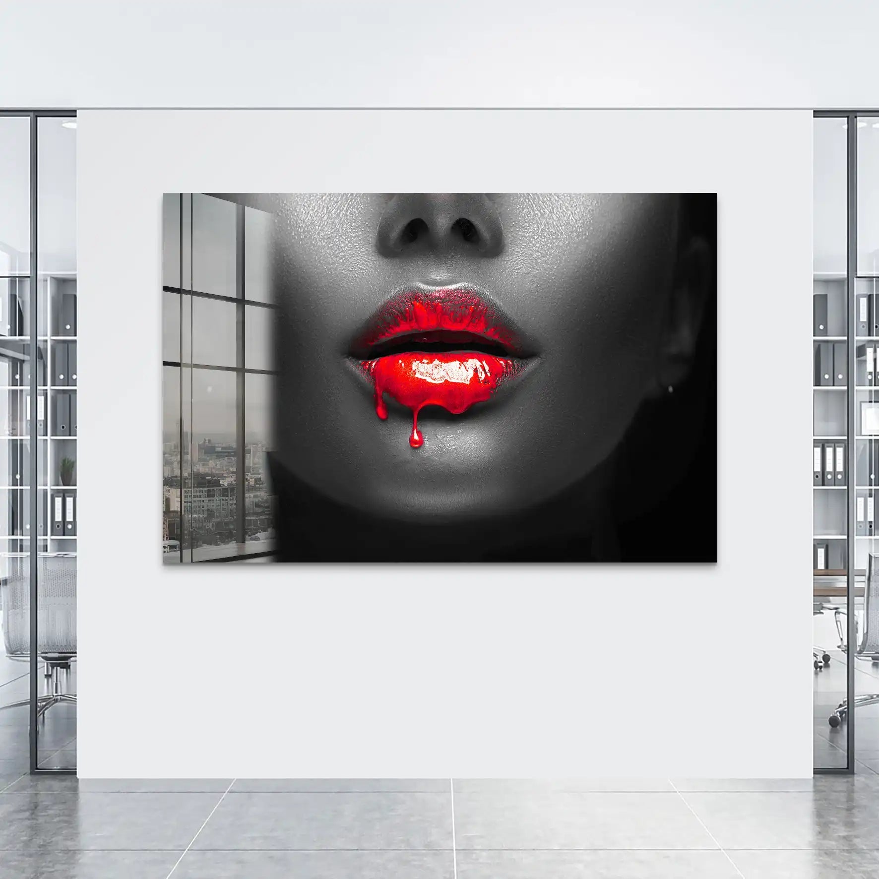 Red Lips Acrylglas Bild INGALERIE