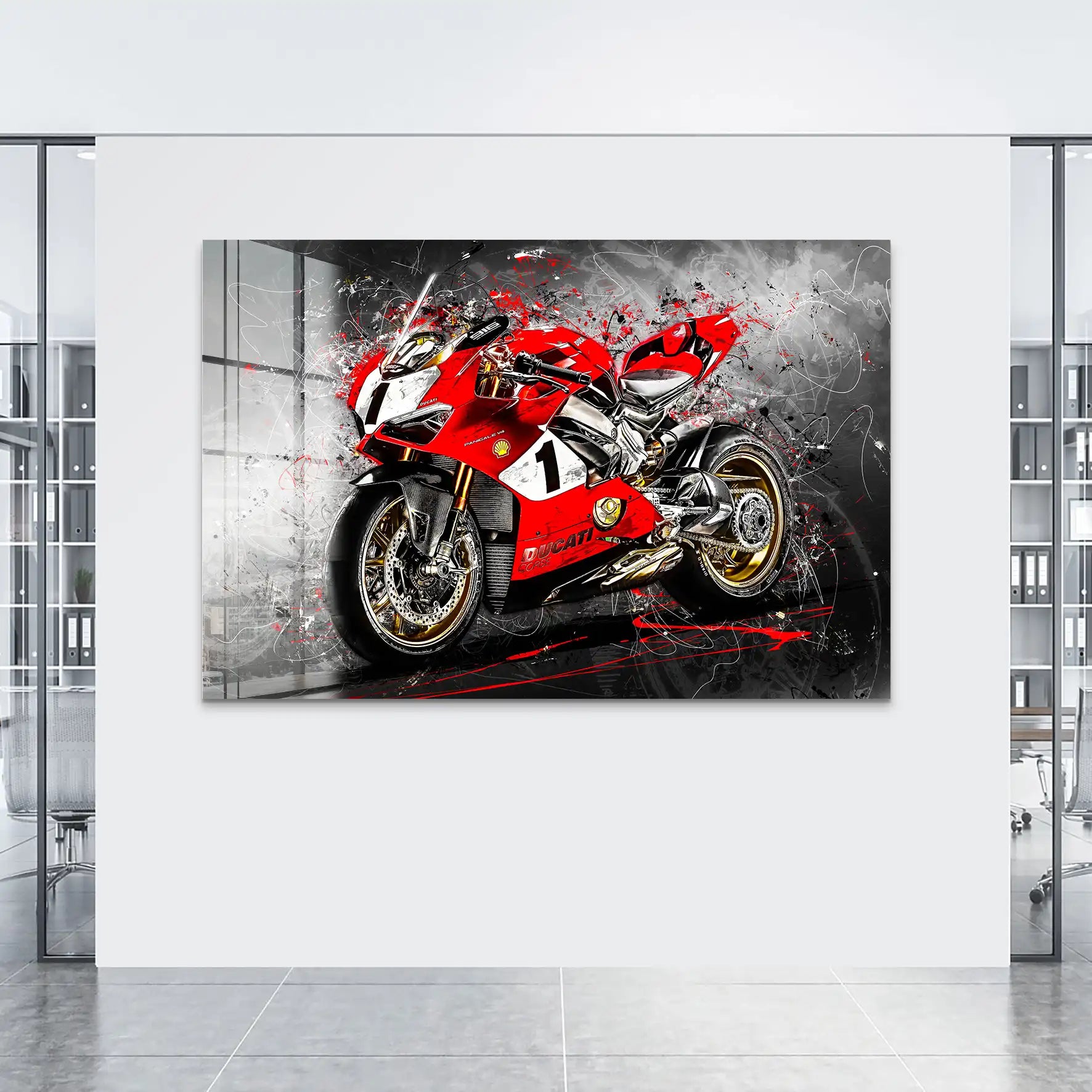 Ducati 916 Anniversario Abstrakt Acrylglas Bild INGALERIE