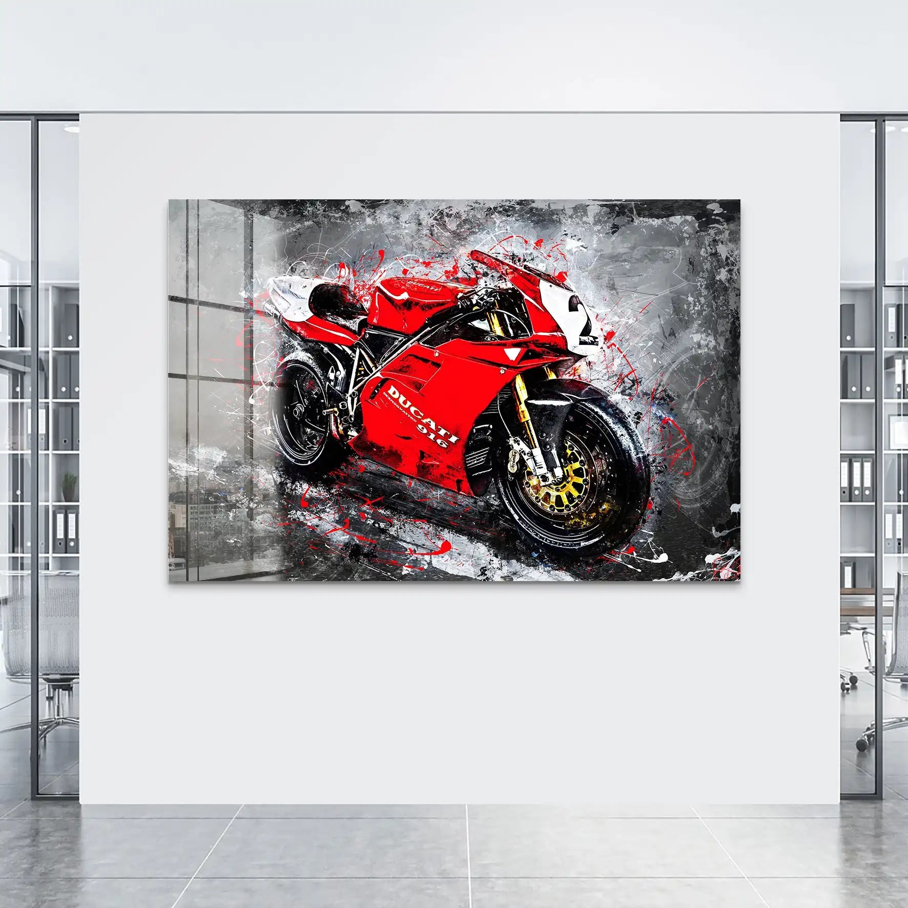 Ducati 916 Abstrakt Acrylglas Bild INGALERIE