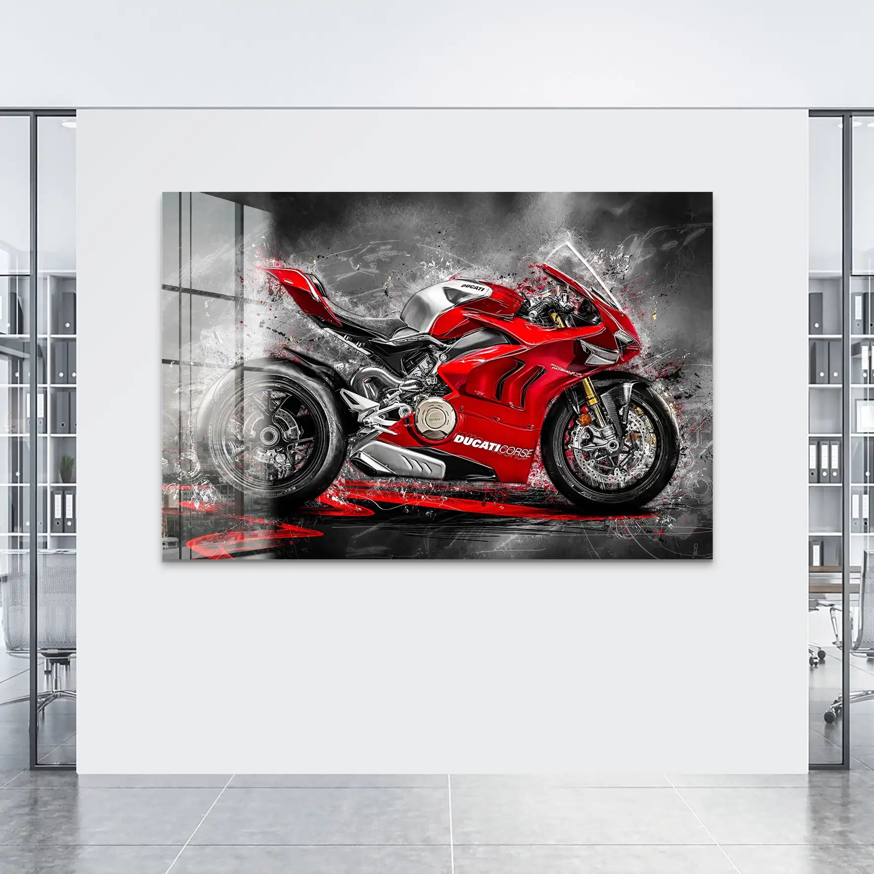 Ducati Panigale Corse Acrylglas Bild INGALERIE