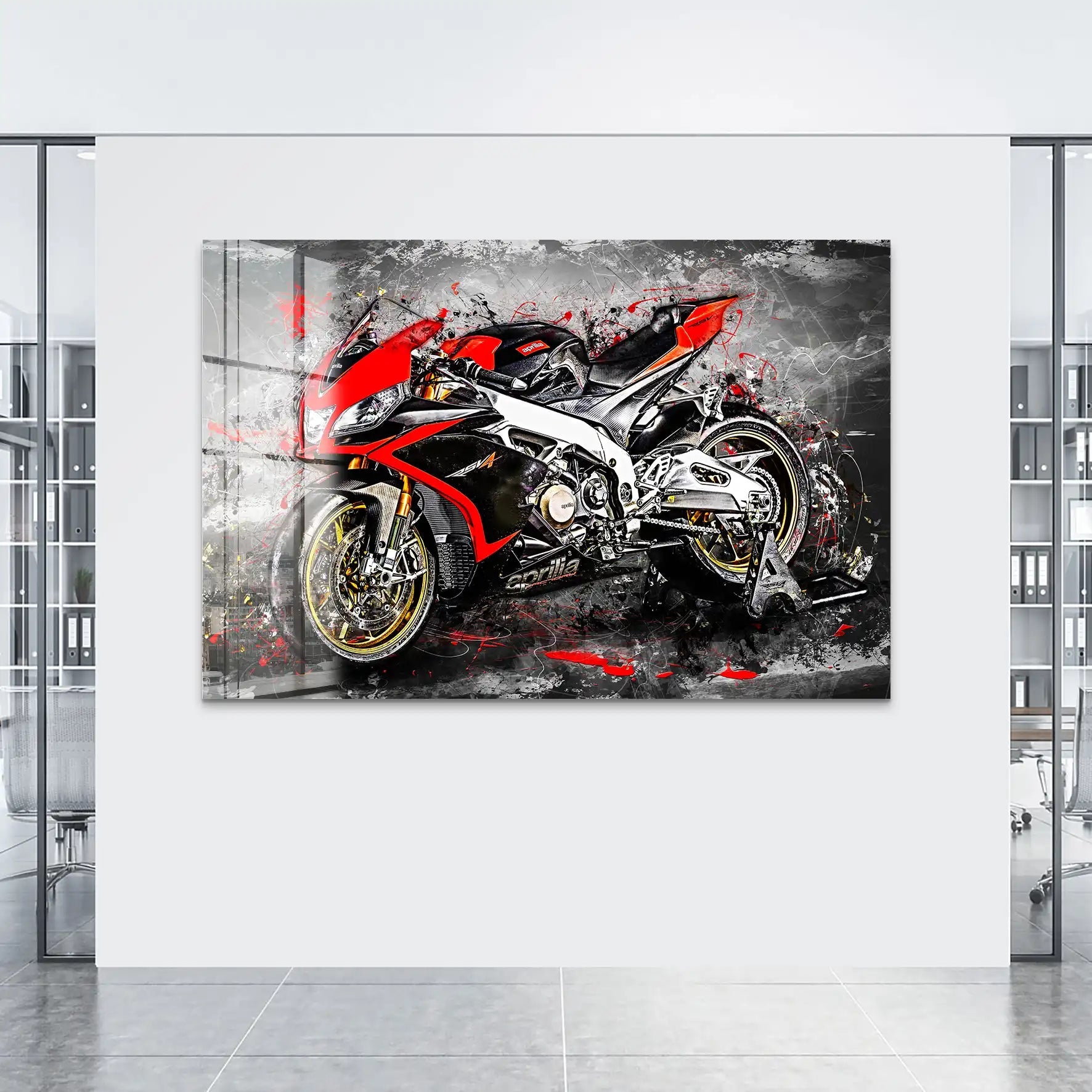 Aprilia RSV4 Abstrakt Acrylglas Bild INGALERIE