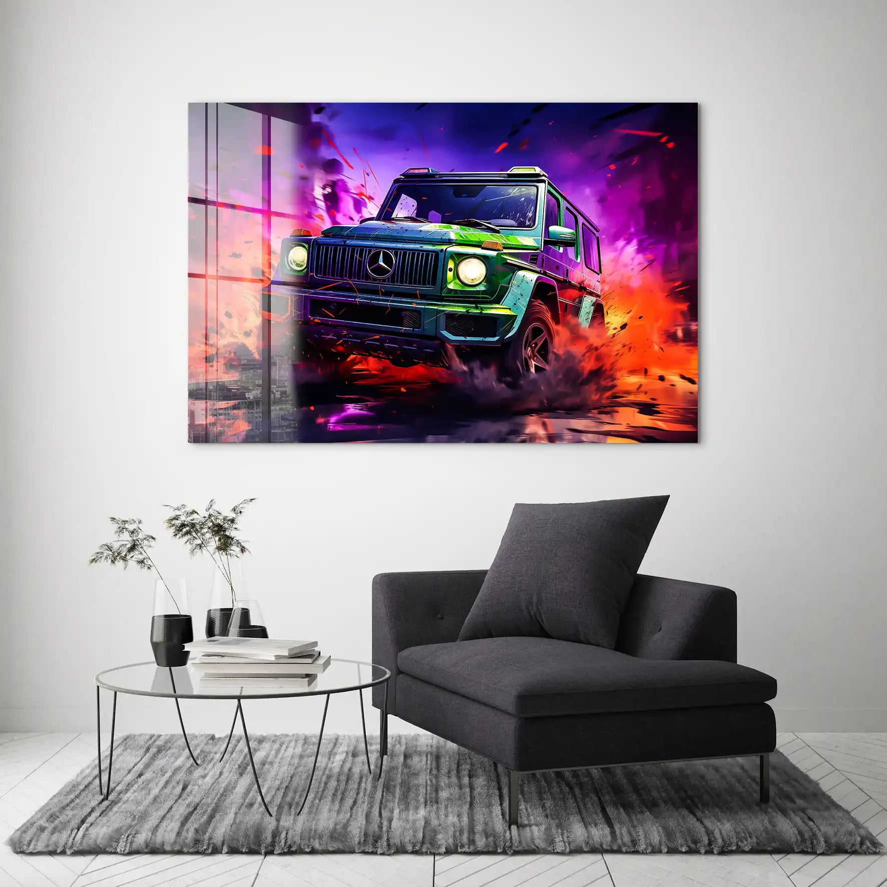 Mercedes G63 Abstrakt Acrylglas Bild INGALERIE