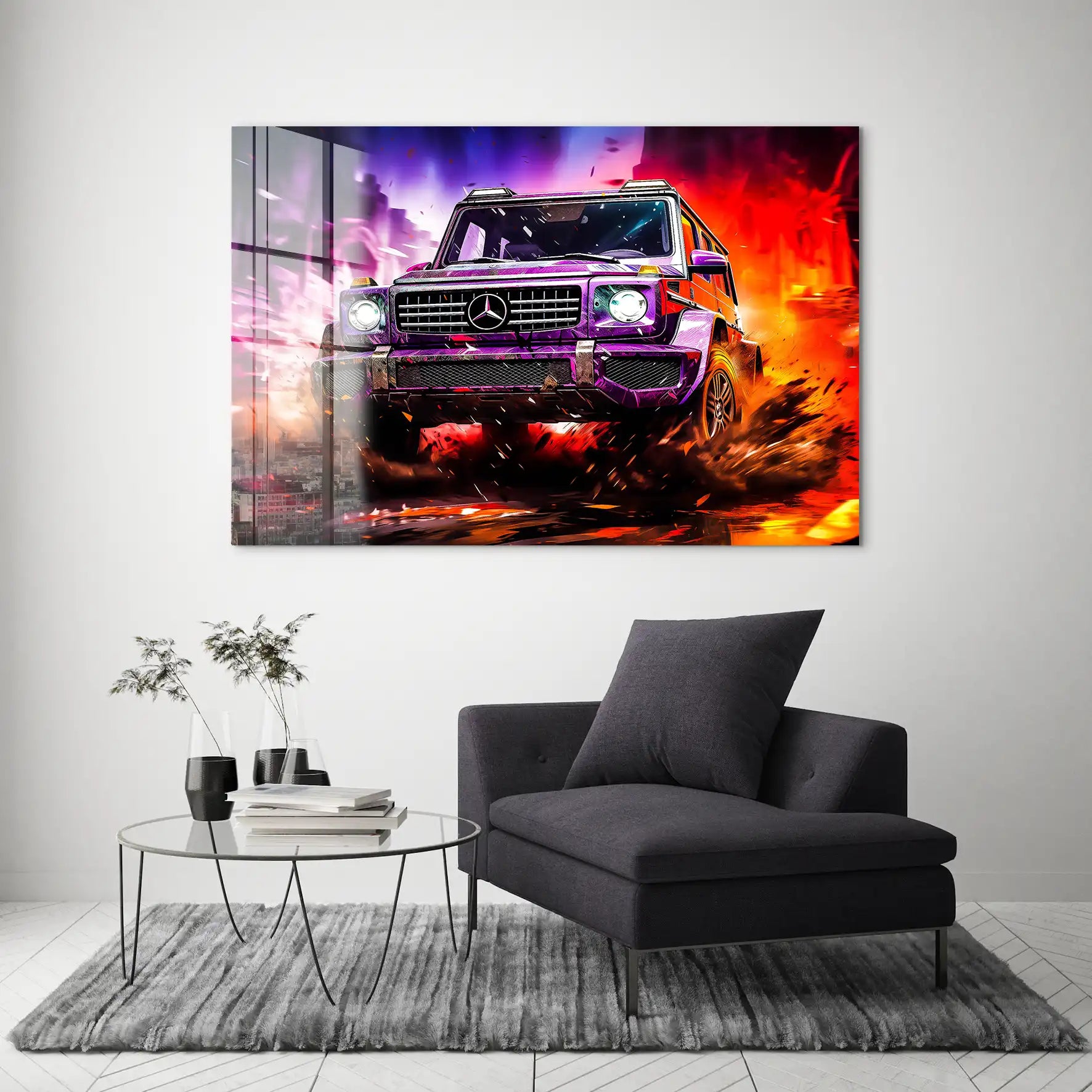 Mercedes G63 Abstrakt Offroad Acrylglas Bild INGALERIE