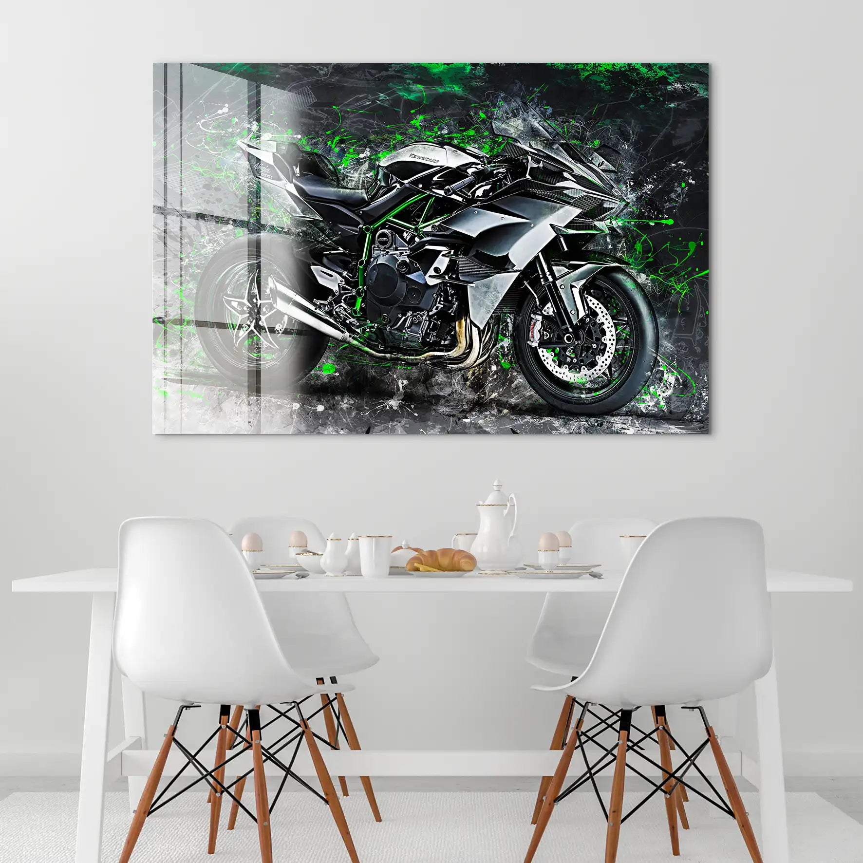 Kawasaki H2 Abstrakt Acrylglas Bild INGALERIE