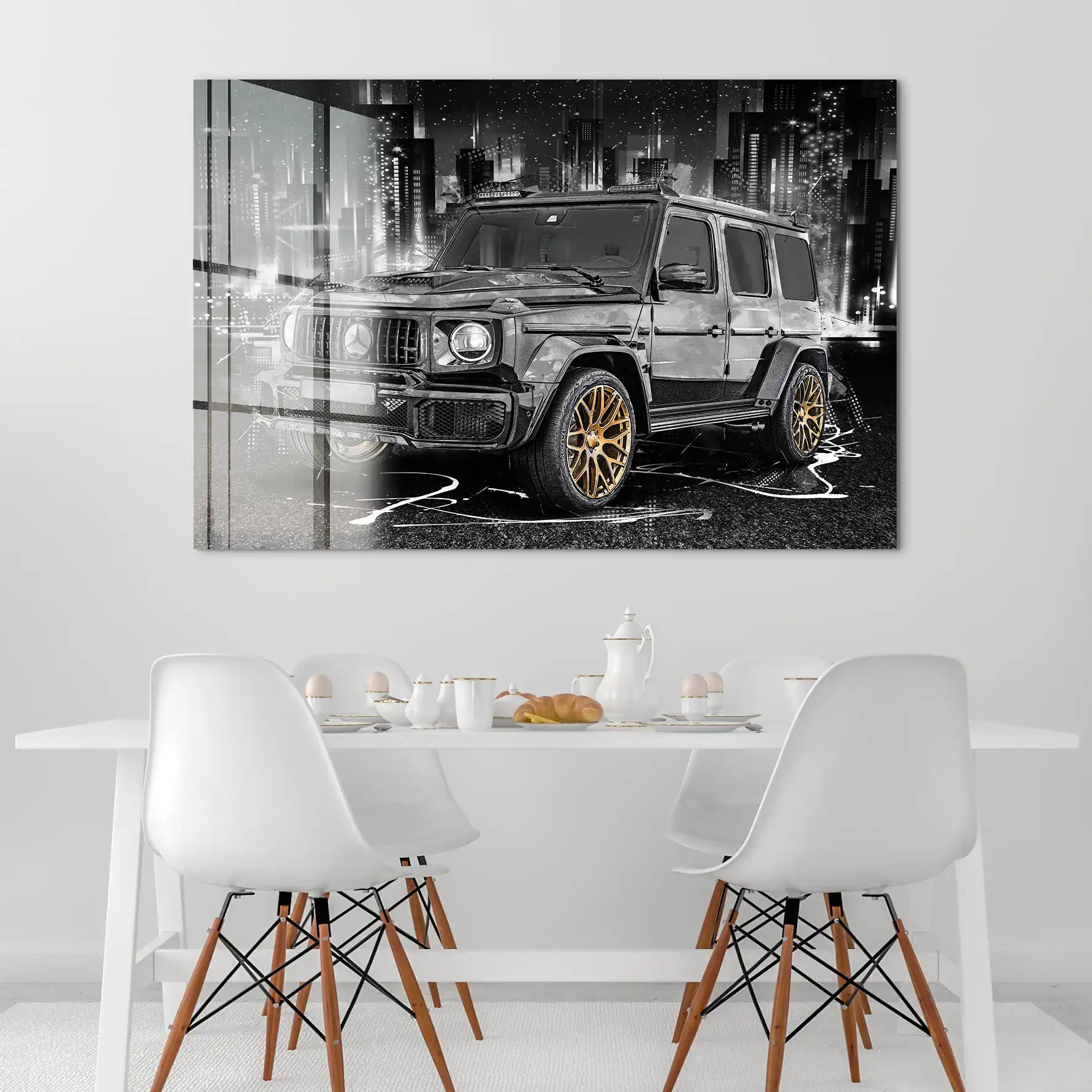 Mercedes G63 Abstrakt Style Acrylglas Bild INGALERIE