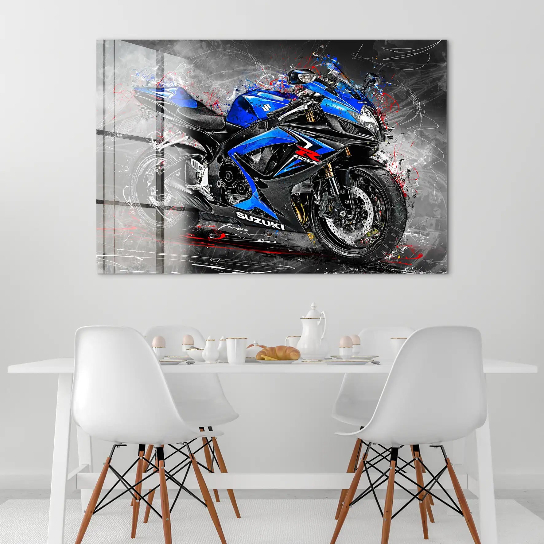 Suzuki GSXR 600 Abstrakt Acrylglas Bild INGALERIE