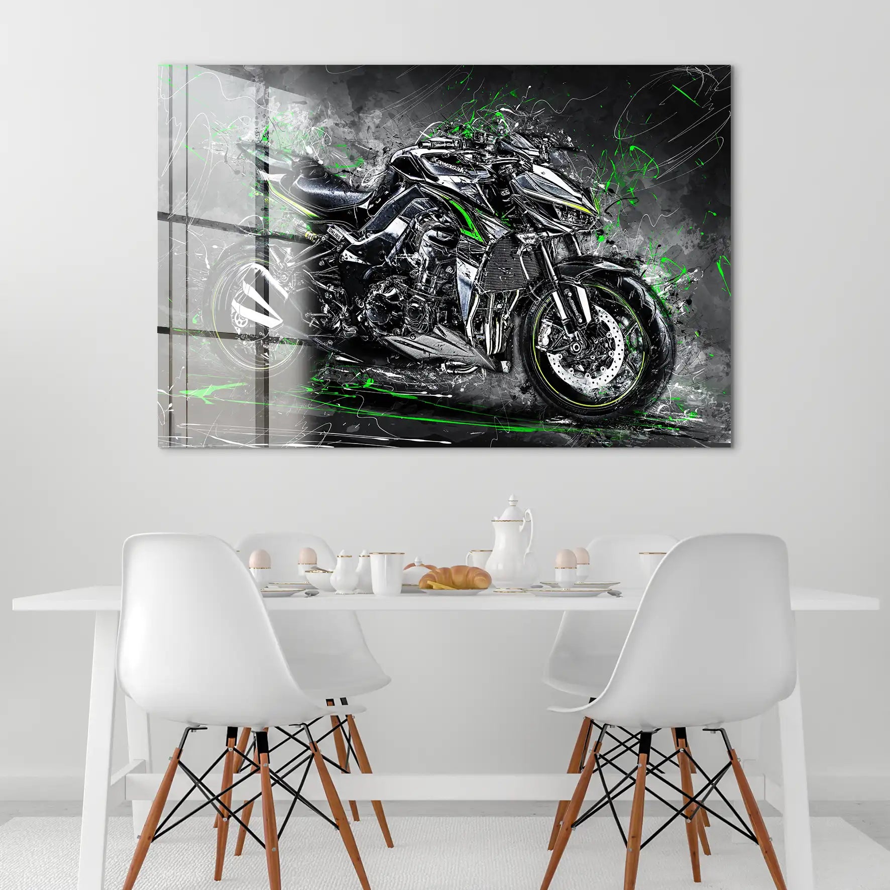 Kawasaki Z1000 Abstrakt Acrylglas Bild INGALERIE