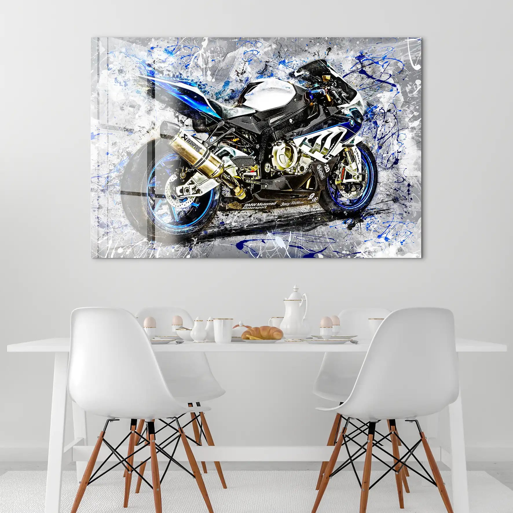 BMW HP4 Abstrakt Acrylglas Bild INGALERIE