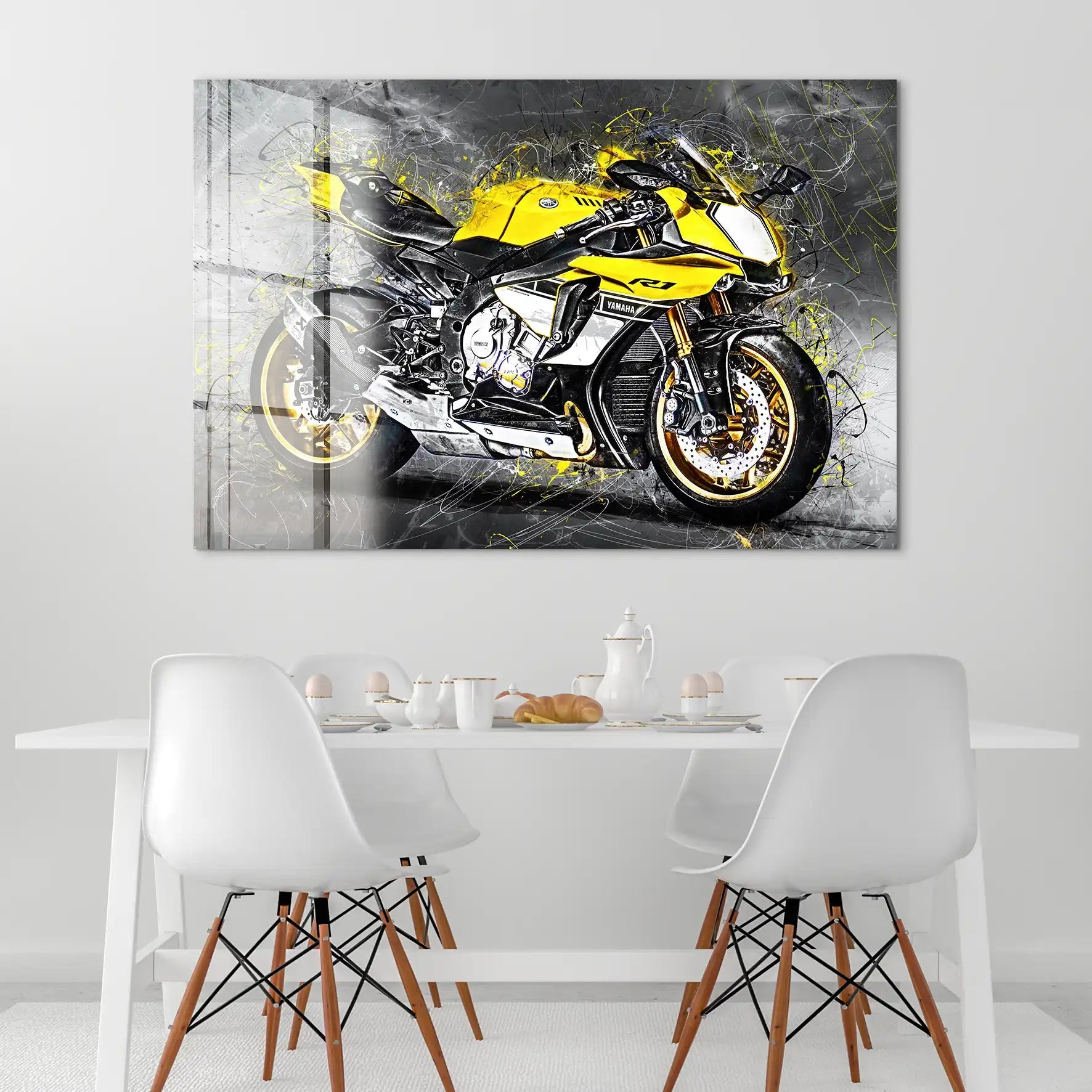 Yamaha R1 Abstrakt Acrylglas Bild INGALERIE