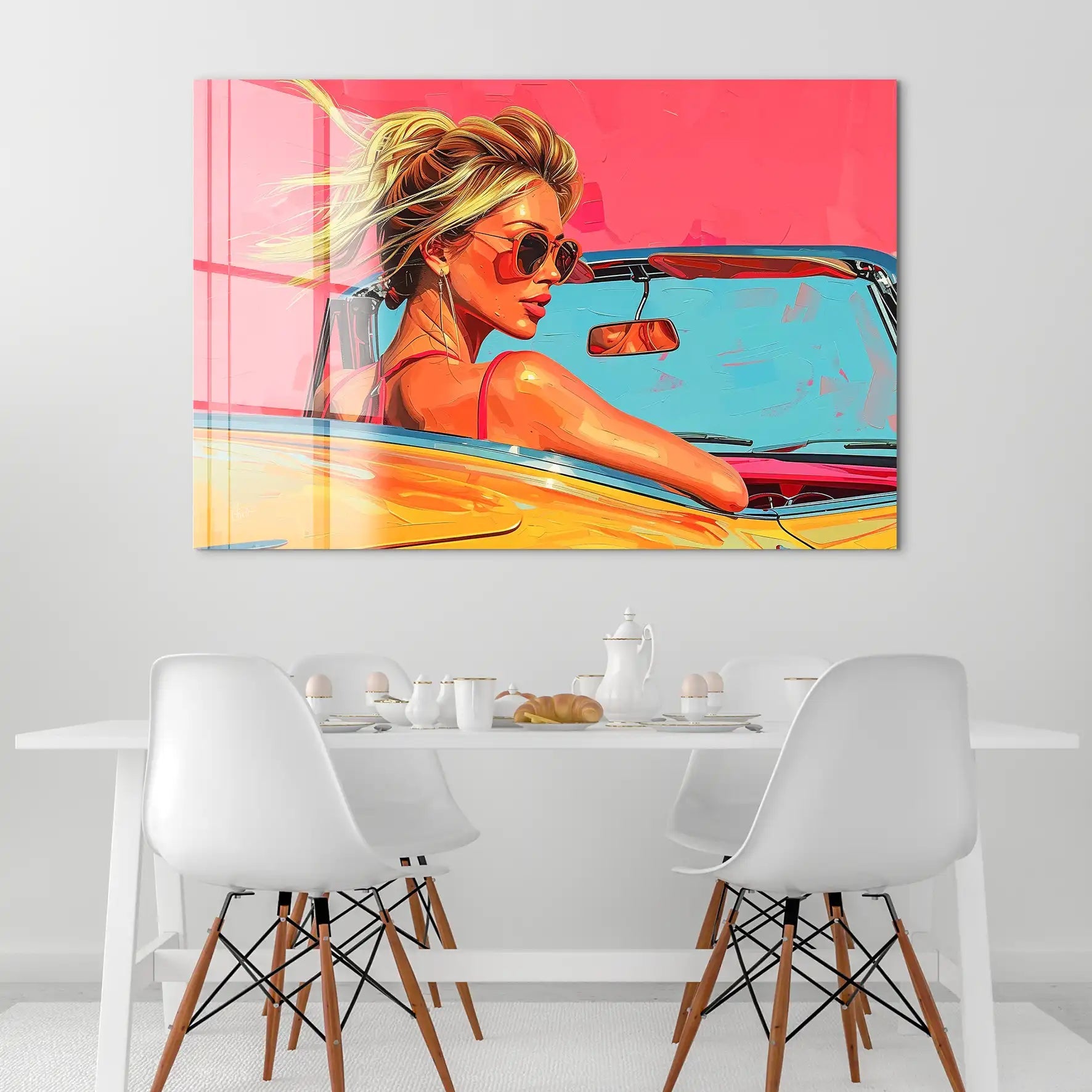 Roadtrip USA Pop Art Acrylglas Bild INGALERIE