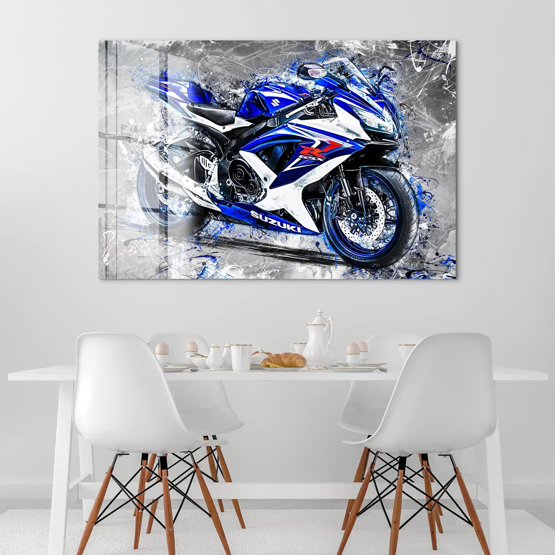 Suzuki GSXR 750 Abstrakt Black Acrylglas Bild INGALERIE