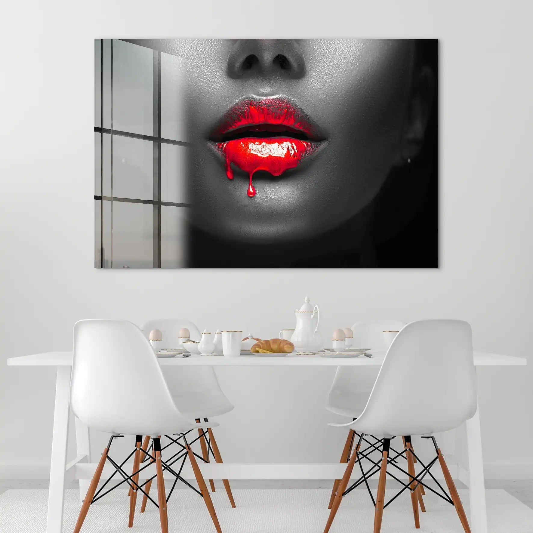 Red Lips Acrylglas Bild INGALERIE