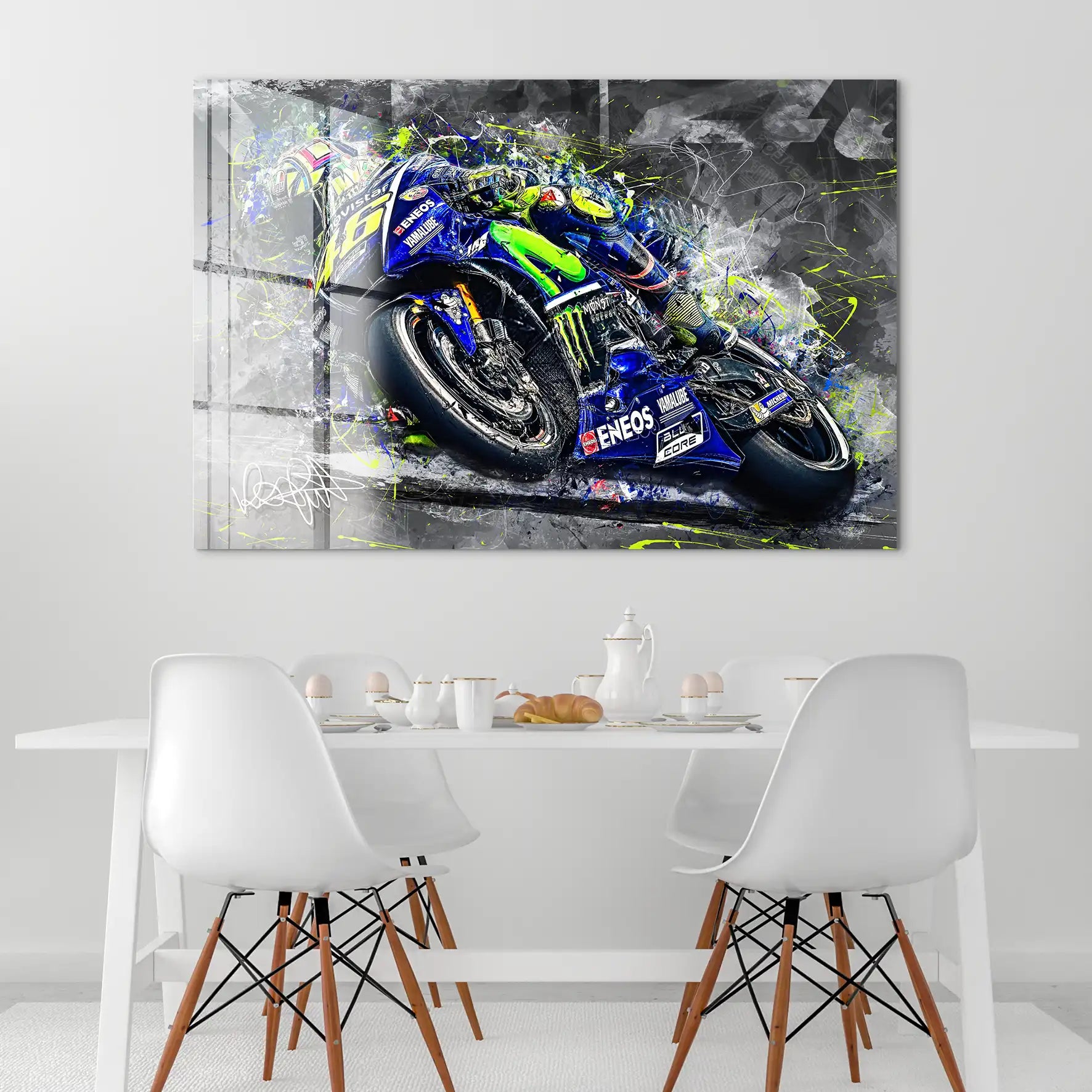 Yamaha Rossi Style Acrylglas Bild INGALERIE