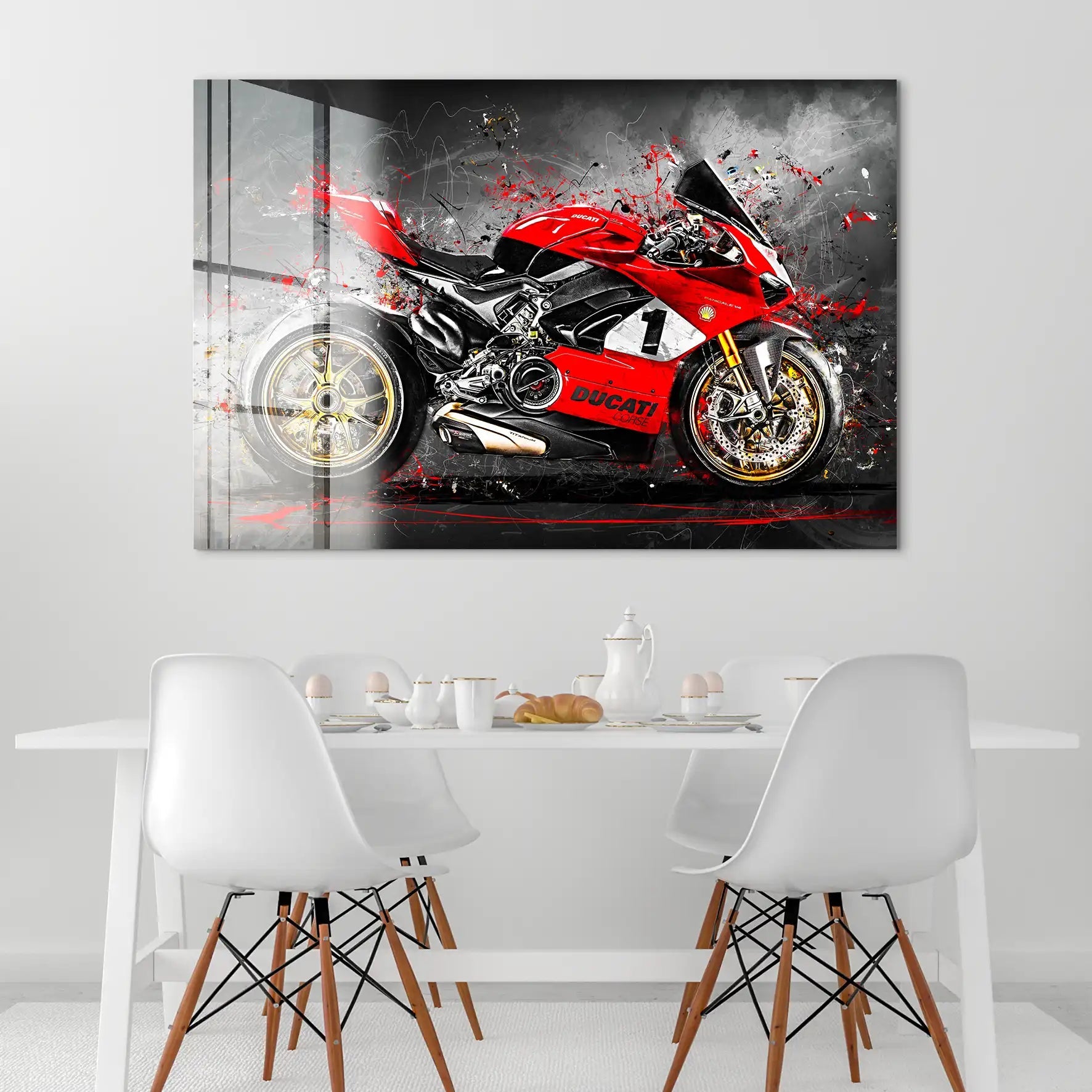 Ducati 916 V4 Abstrakt Acrylglas Bild INGALERIE