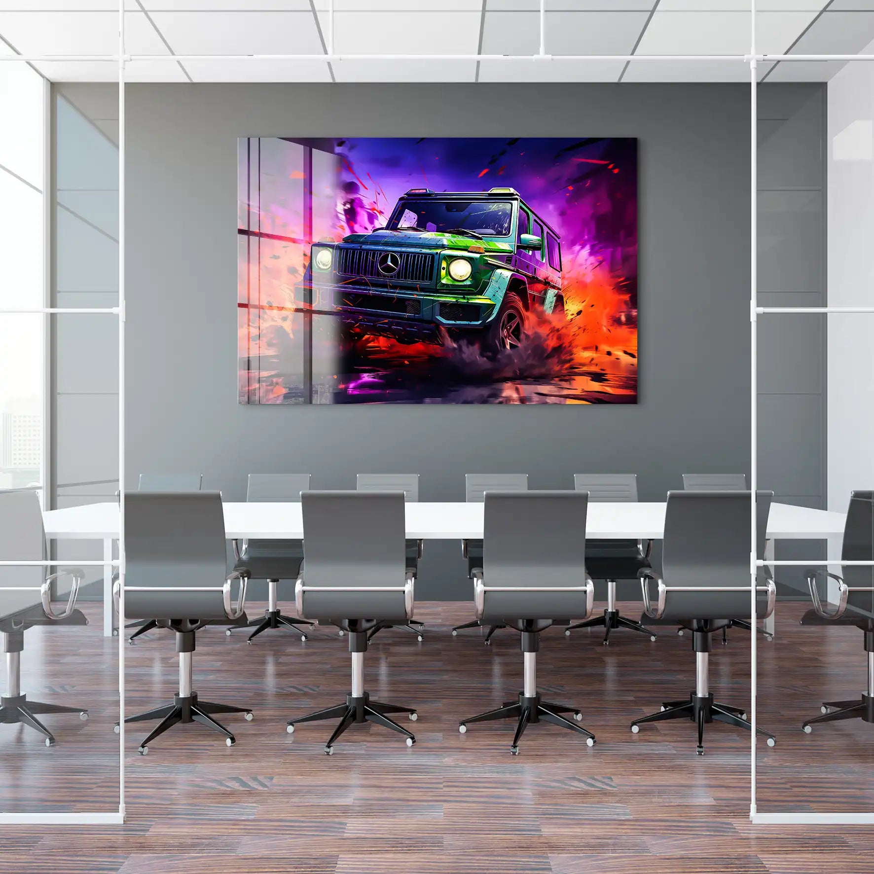 Mercedes G63 Abstrakt Acrylglas Bild INGALERIE