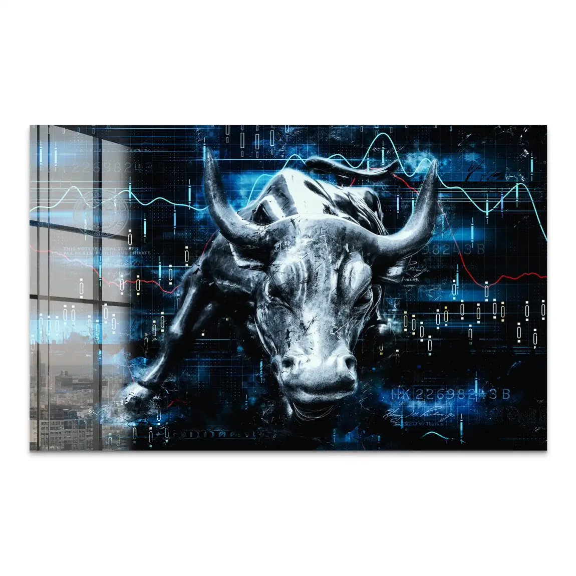Börsenbulle Royal Acrylglasbild