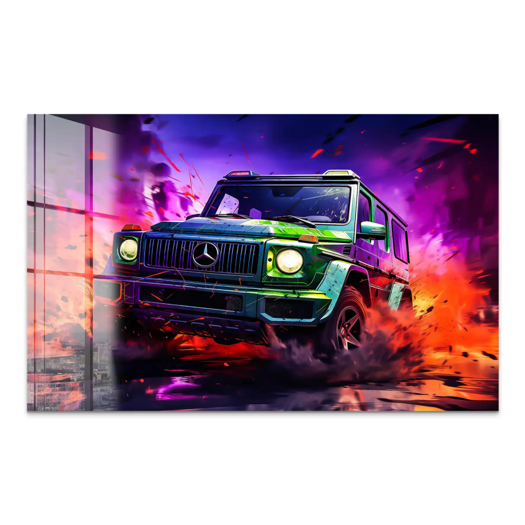 Mercedes G63 Abstrakt Acrylglas Bild INGALERIE