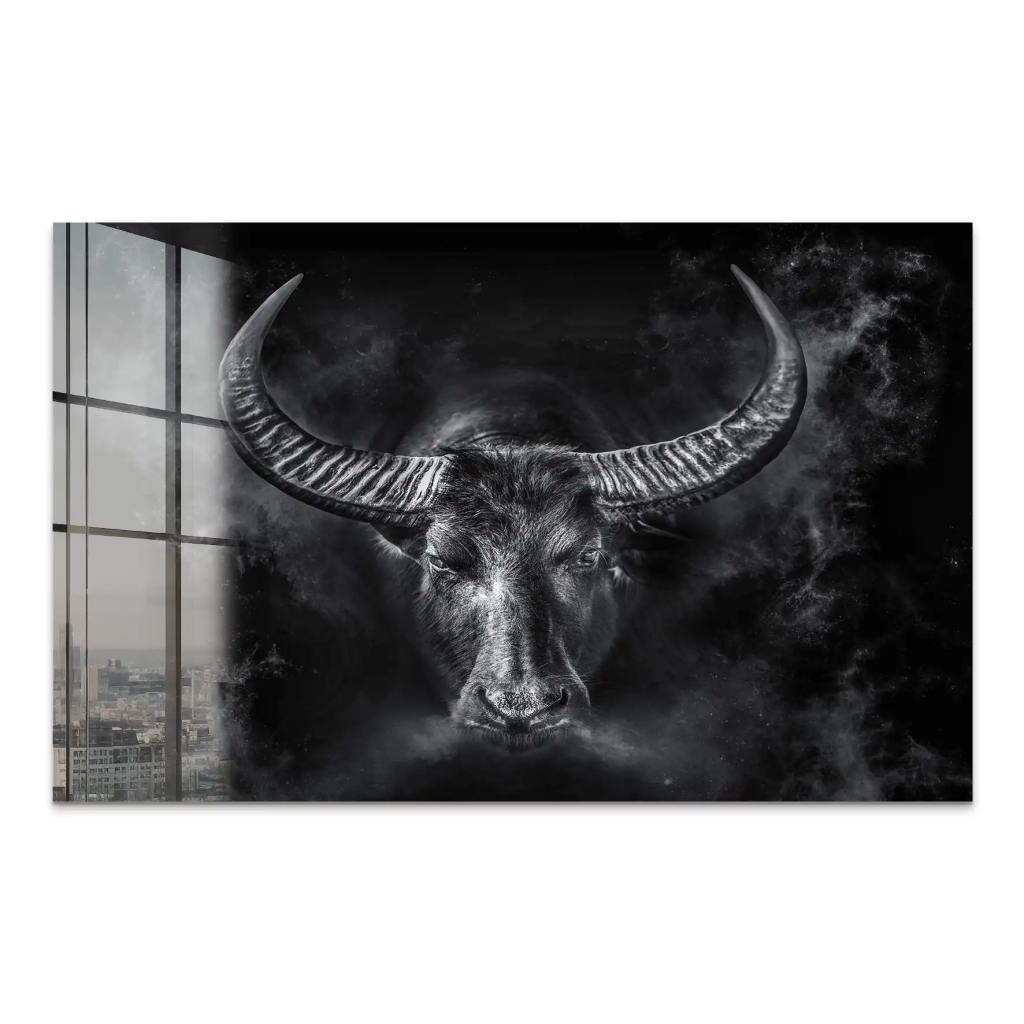 Stier Dark Style Acrylglas Bild INGALERIE