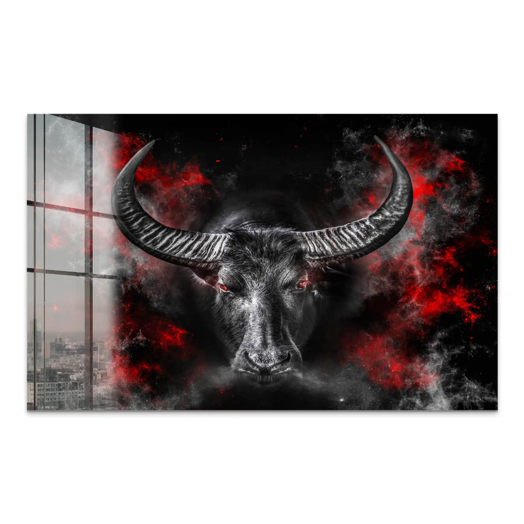 Stier Abstrakt Style Acrylglas Bild INGALERIE