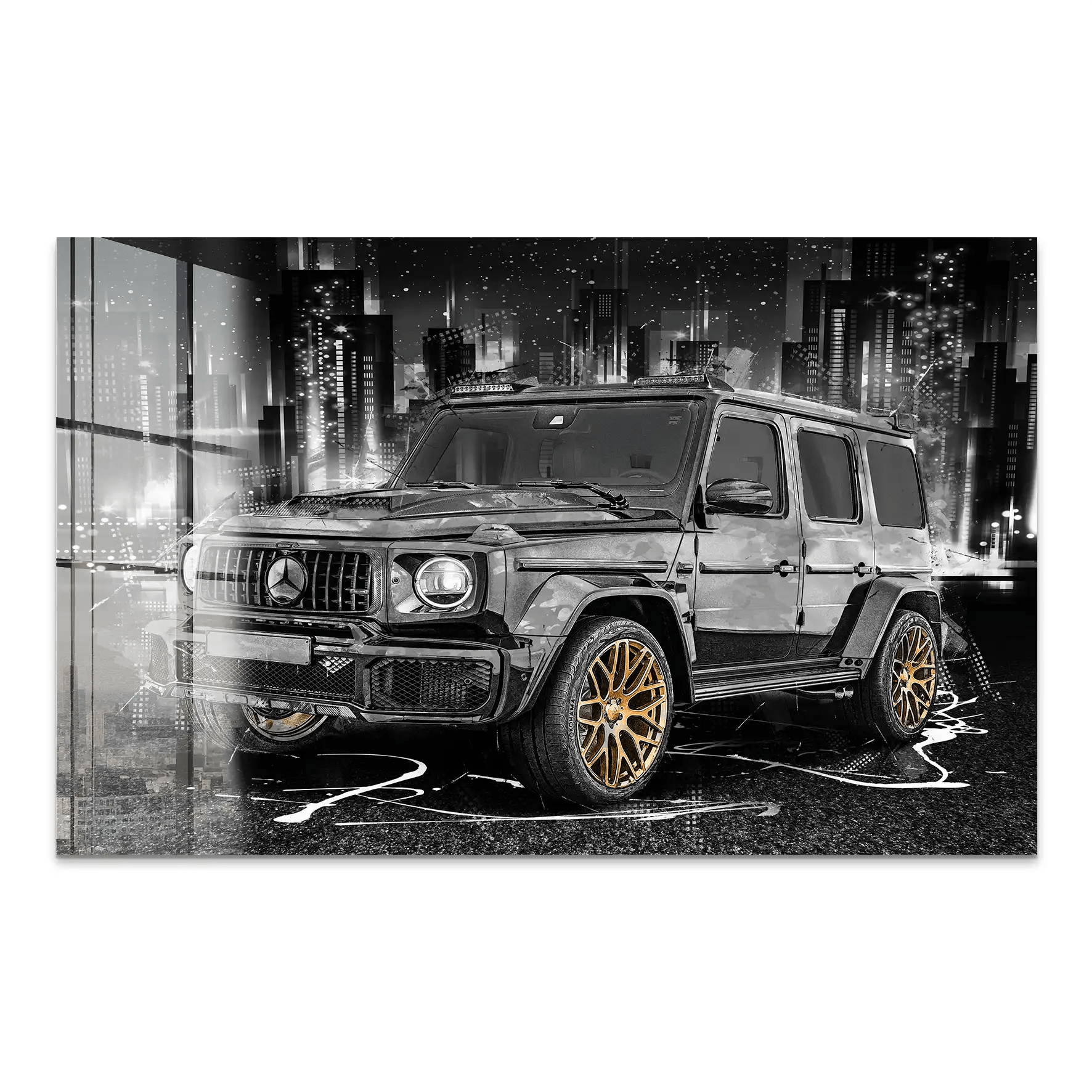 Mercedes G63 Abstrakt Style Acrylglas Bild INGALERIE