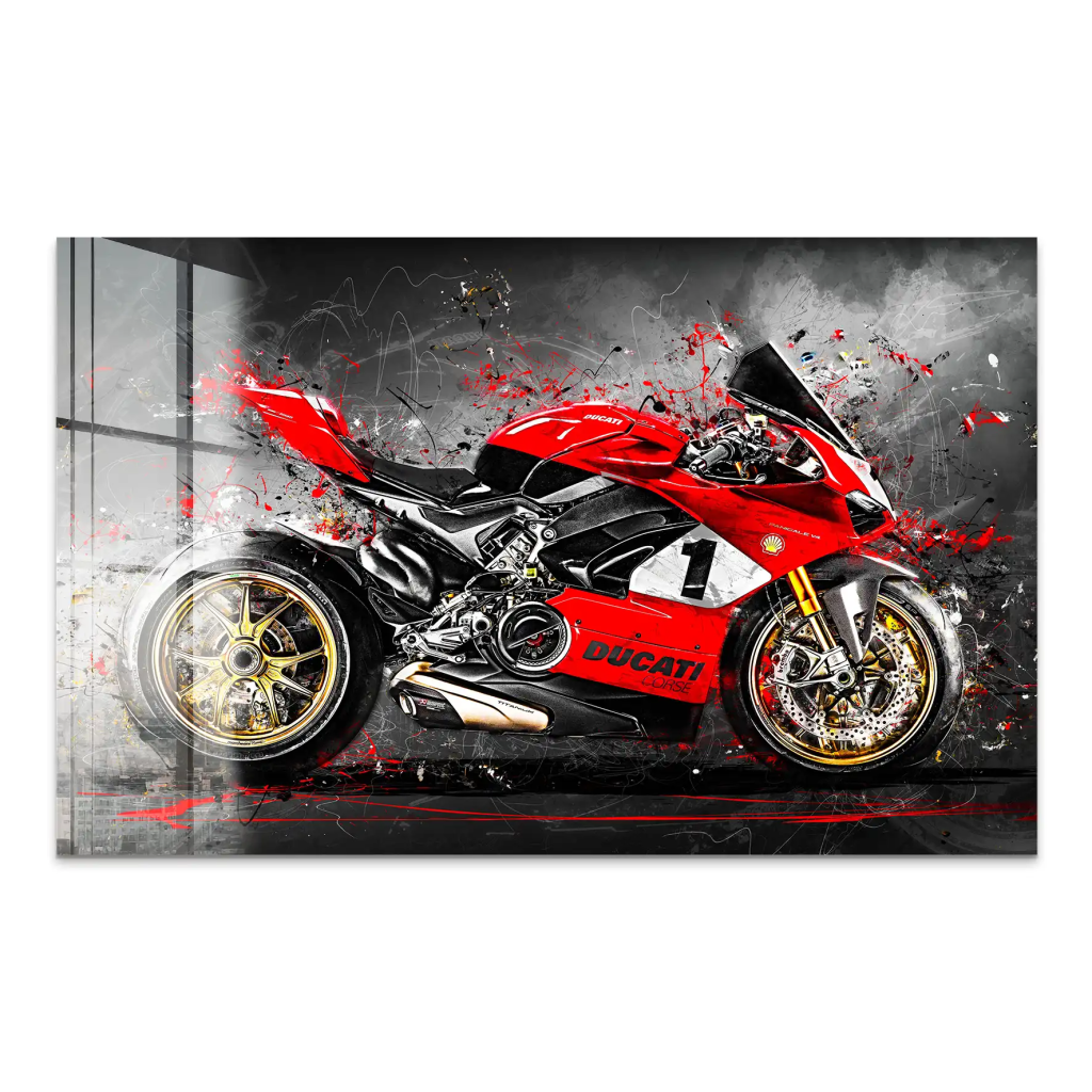 Ducati 916 V4 Abstrakt Acrylglas Bild INGALERIE