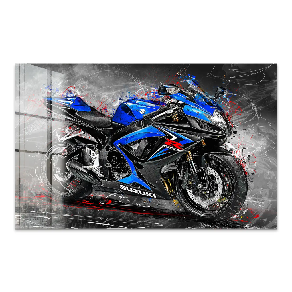 Suzuki GSXR 600 Abstrakt Acrylglas Bild INGALERIE