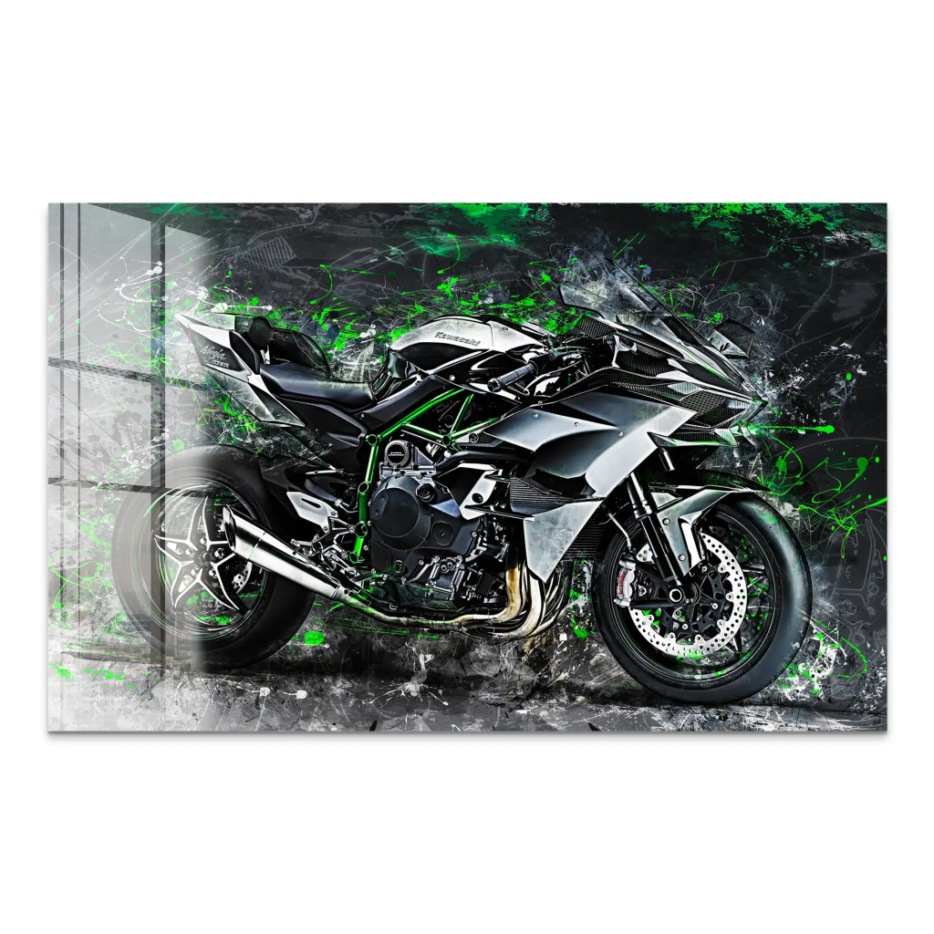 Kawasaki H2 Abstrakt Acrylglas Bild INGALERIE