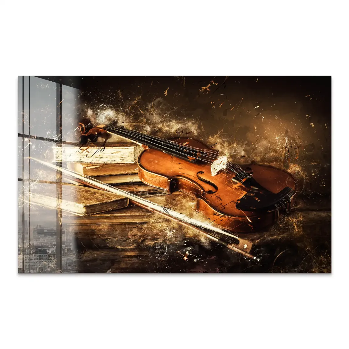 Silent Strings Violine Acrylglas Bild