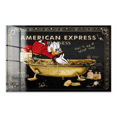 Dagobert Amex Badewanne Edition Acrylglas Bild