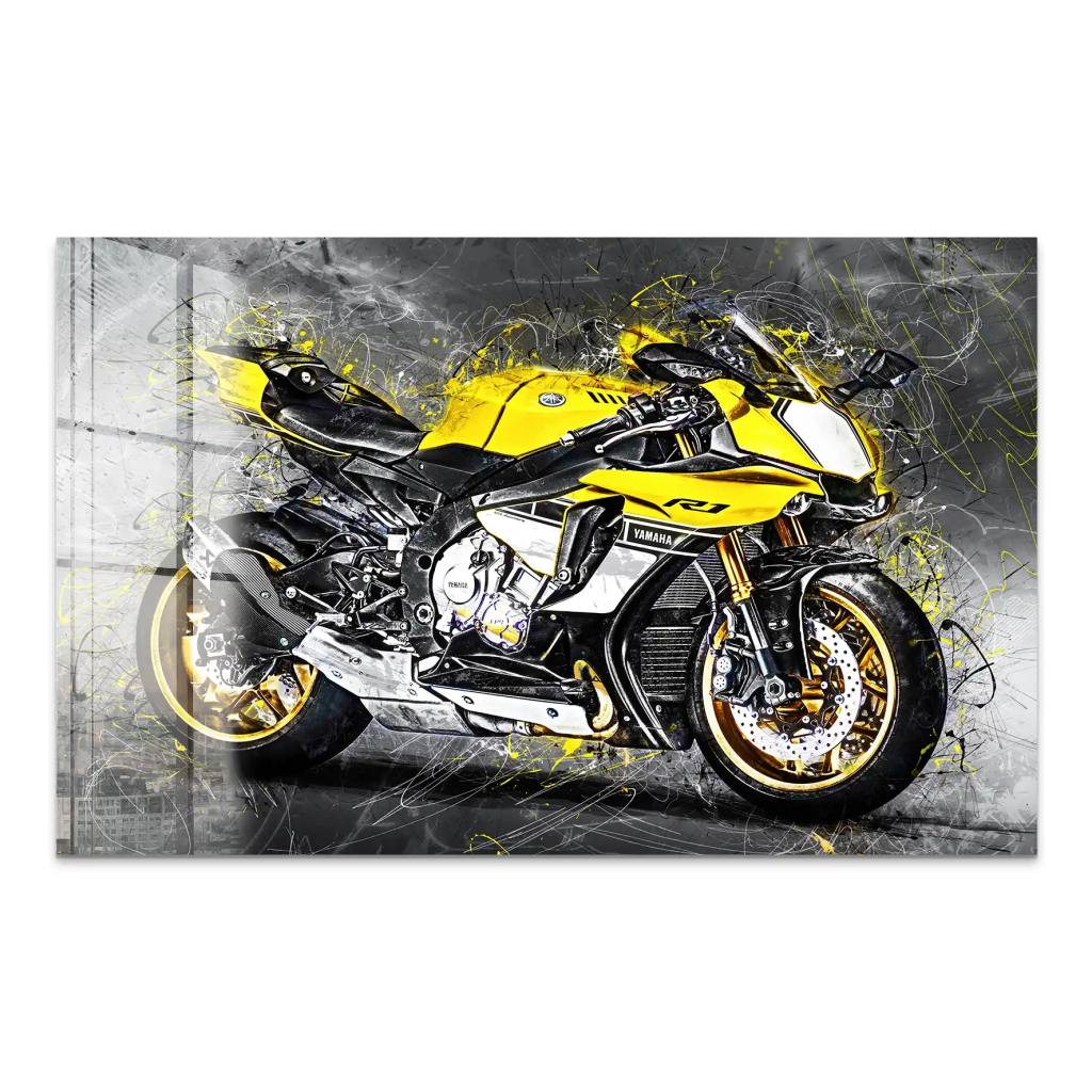 Yamaha R1 Abstrakt Acrylglas Bild INGALERIE